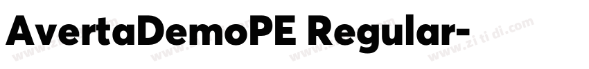 AvertaDemoPE Regular字体转换